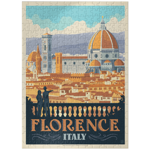 puzzleplate Italy: Florence (Cathedral View), Vintage Poster 300 Jigsaw Puzzle