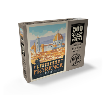 Italy: Florence (Cathedral View), Vintage Poster 500 Jigsaw Puzzle box view2