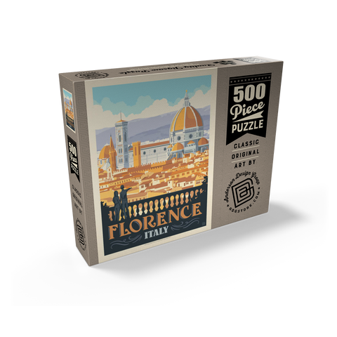 Italy: Florence (Cathedral View), Vintage Poster 500 Jigsaw Puzzle box view2