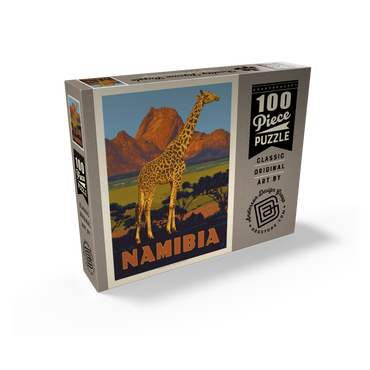 Namibia, Africa, Vintage Poster 100 Jigsaw Puzzle box view2