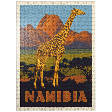 puzzleplate Namibia, Africa, Vintage Poster 500 Jigsaw Puzzle