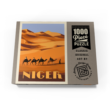 Niger, Africa, Vintage Poster 1000 Jigsaw Puzzle box view3