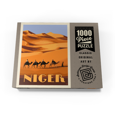Niger, Africa, Vintage Poster 1000 Jigsaw Puzzle box view3