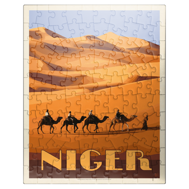 puzzleplate Niger, Africa, Vintage Poster 100 Jigsaw Puzzle