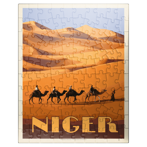 puzzleplate Niger, Africa, Vintage Poster 100 Jigsaw Puzzle