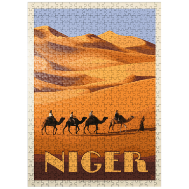 puzzleplate Niger, Africa, Vintage Poster 500 Jigsaw Puzzle