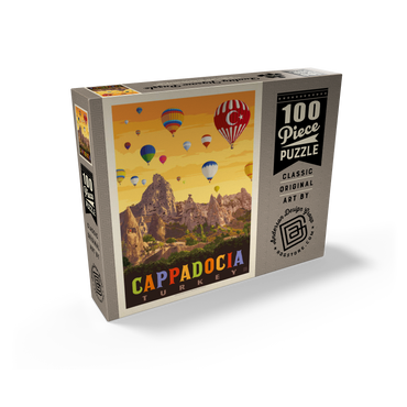 Turkey: Cappadocia, Vintage Poster 100 Jigsaw Puzzle box view2