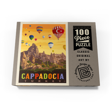 Turkey: Cappadocia, Vintage Poster 100 Jigsaw Puzzle box view3