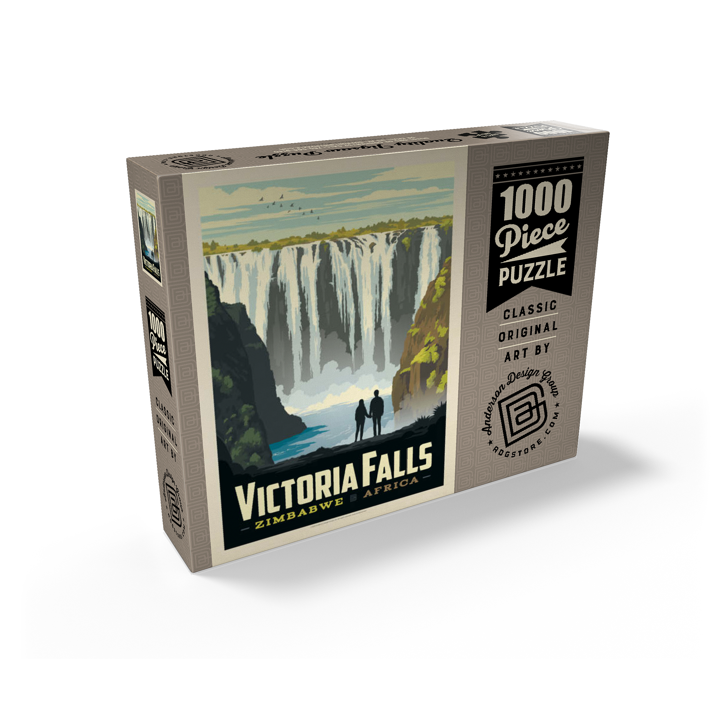 Zimbabwe, Africa: Victoria Falls, Vintage Poster – MyPuzzle.com USA Zimbabwe, Africa: Victoria Falls, Vintage Poster – MyPuzzle.com USA