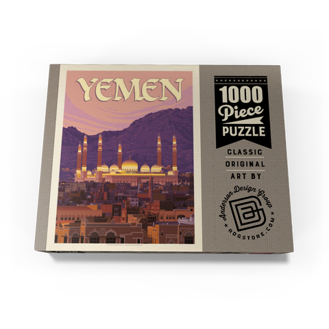 Yemen, Vintage Poster 1000 Jigsaw Puzzle box view3