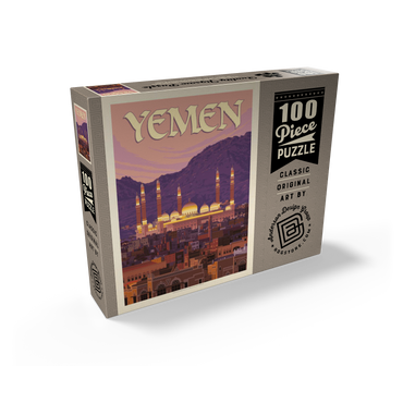 Yemen, Vintage Poster 100 Jigsaw Puzzle box view2