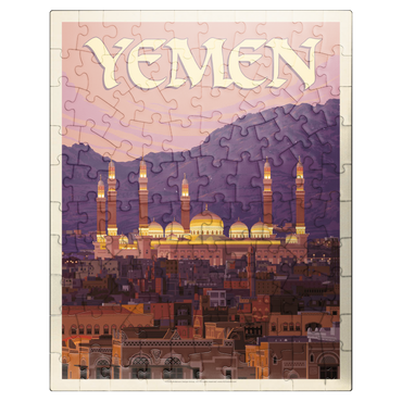 puzzleplate Yemen, Vintage Poster 100 Jigsaw Puzzle