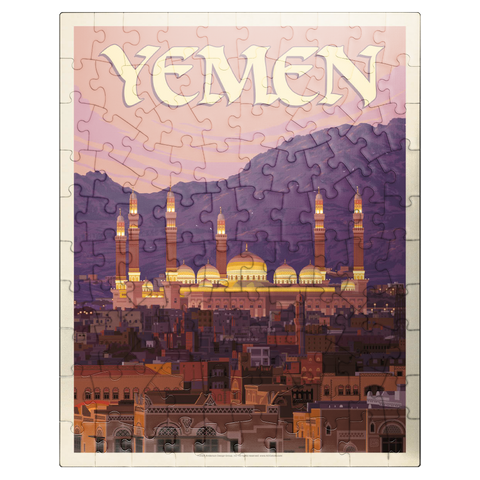 puzzleplate Yemen, Vintage Poster 100 Jigsaw Puzzle