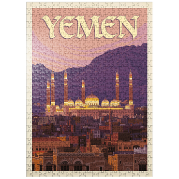 puzzleplate Yemen, Vintage Poster 500 Jigsaw Puzzle