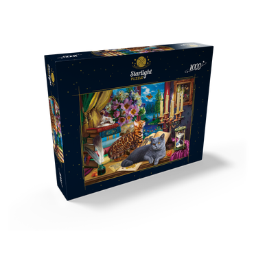 Cats Near the Window at Night 1000 Jigsaw Puzzle box view2