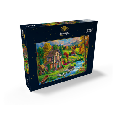 Beautiful Cozy House by the River 1000 Jigsaw Puzzle box view2