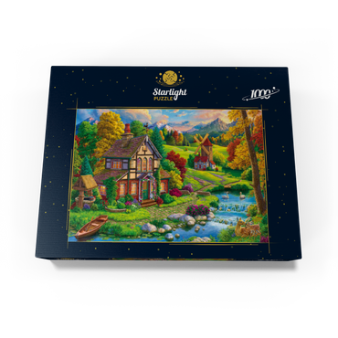 Beautiful Cozy House by the River 1000 Jigsaw Puzzle box view3