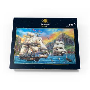 Majestic Sailboats in the Sea 100 Jigsaw Puzzle box view3