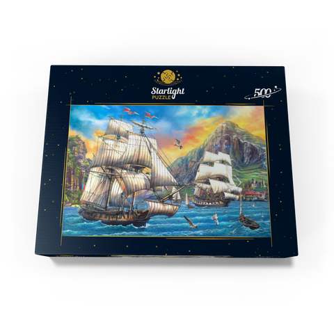 Majestic Sailboats in the Sea 500 Jigsaw Puzzle box view3