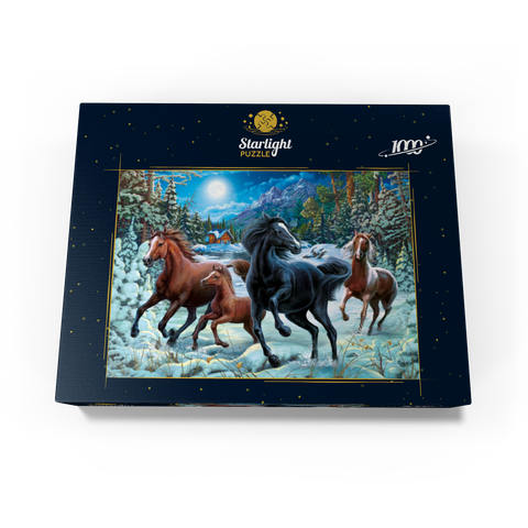 Winter Horses 1000 Jigsaw Puzzle box view3