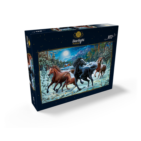 Winter Horses 100 Jigsaw Puzzle box view2