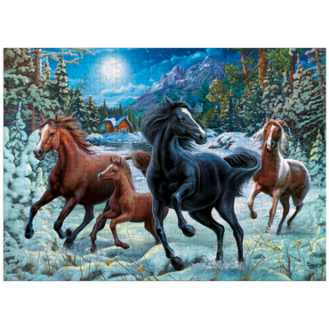puzzleplate Winter Horses 300 Jigsaw Puzzle