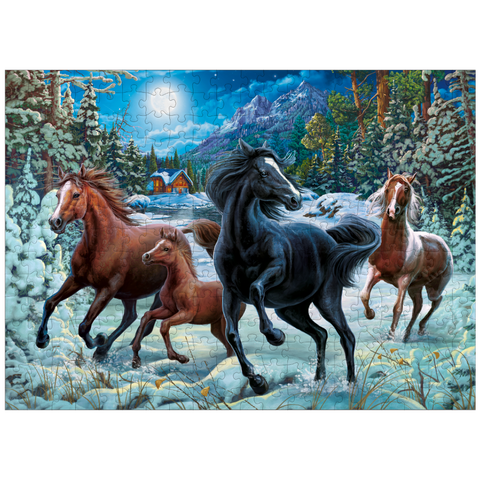 puzzleplate Winter Horses 300 Jigsaw Puzzle