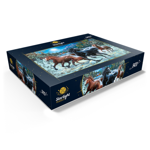 Winter Horses 500 Jigsaw Puzzle box view1