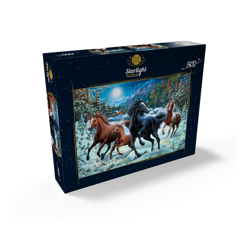 Winter Horses 500 Jigsaw Puzzle box view2