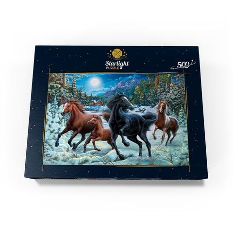 Winter Horses 500 Jigsaw Puzzle box view3