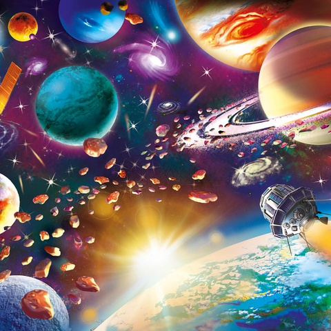 Sunrise in Space 1000 Jigsaw Puzzle 3D Modell