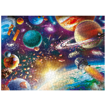 puzzleplate Sunrise in Space 500 Jigsaw Puzzle