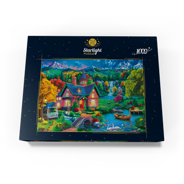 Evening House in the Mountains 1000 Jigsaw Puzzle box view3