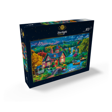 Evening House in the Mountains 100 Jigsaw Puzzle box view2