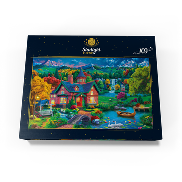 Evening House in the Mountains 100 Jigsaw Puzzle box view3