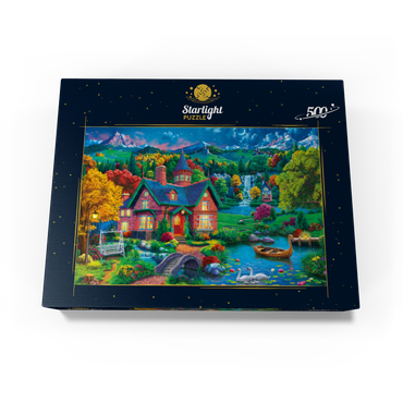 Evening House in the Mountains 500 Jigsaw Puzzle box view3