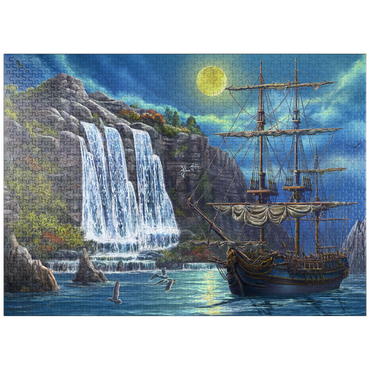 puzzleplate Ship in the Night 1000 Jigsaw Puzzle