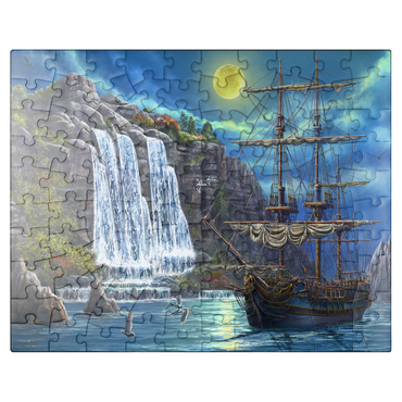 puzzleplate Ship in the Night 100 Jigsaw Puzzle