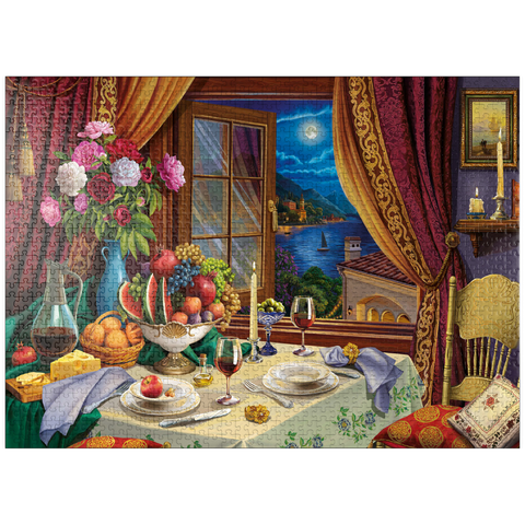 puzzleplate Romantic Dinner 1000 Jigsaw Puzzle