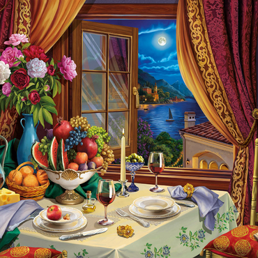 Romantic Dinner 1000 Jigsaw Puzzle 3D Modell