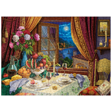 puzzleplate Romantic Dinner 500 Jigsaw Puzzle