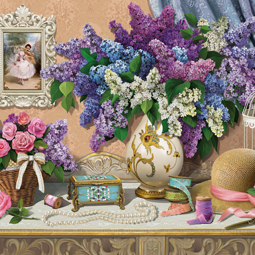 Accessories & Lilac 500 Jigsaw Puzzle 3D Modell