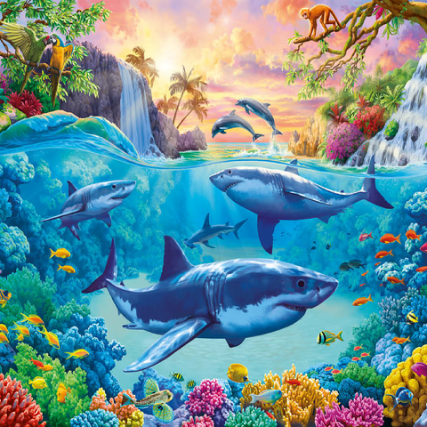 The World Under the Sea 100 Jigsaw Puzzle 3D Modell