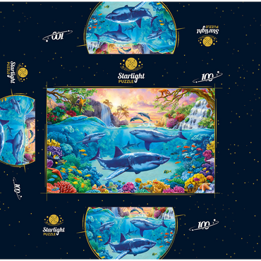 The World Under the Sea 100 Jigsaw Puzzle box 3D Modell