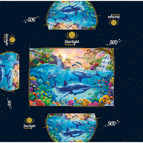 The World Under the Sea 500 Jigsaw Puzzle box 3D Modell