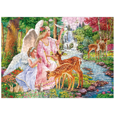 puzzleplate Angels & Deers 500 Jigsaw Puzzle