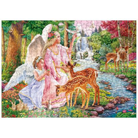 puzzleplate Angels & Deers 500 Jigsaw Puzzle