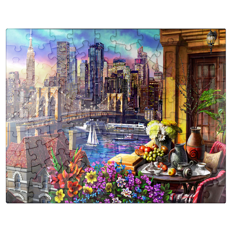 puzzleplate Night City 100 Jigsaw Puzzle