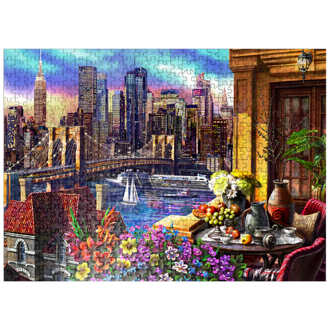 puzzleplate Night City 500 Jigsaw Puzzle