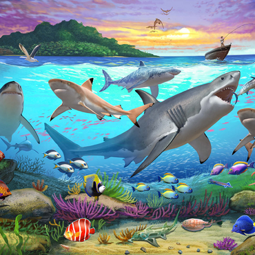 World Under Water 1000 Jigsaw Puzzle 3D Modell